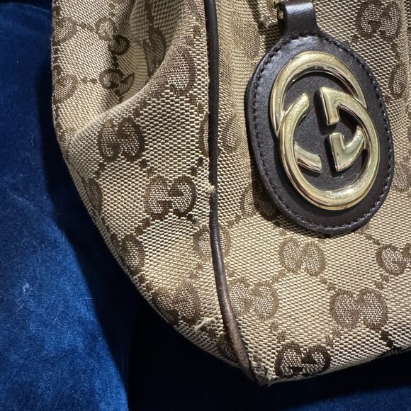 Gucci Canvas Sukey Medium Tote Bag, - Picture 5 of 10